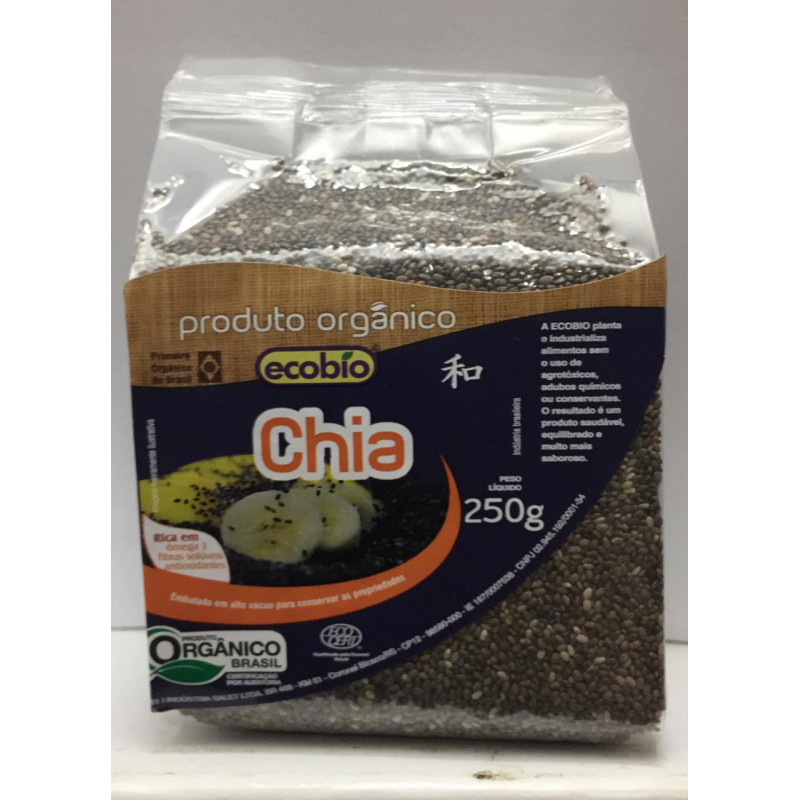 Chia Orgânica Alto Vácuo 250g Chia Orgânica Alto Vácuo 250g